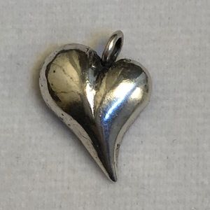 Silver-tone Heart Pendant